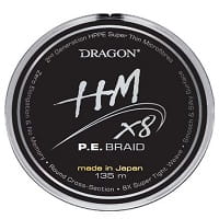 DRAGON HM X8 P.E.BRAID 0.12mm 11,90kg 135m grau