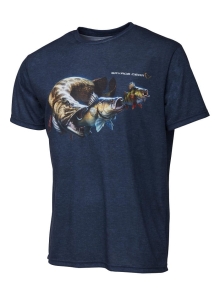 Savage Gear Hemd Cannibal Tee M Blue