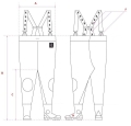 SPODNIOBUTY WODOODPORNE PROS STANDARD ROZM. 43