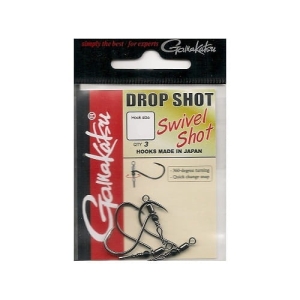 Gamakatsu Haken Swivel Shot Hooks Black #1
