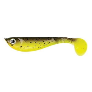 Pulse Shad 8cm Brown Chartreause 4pcs.