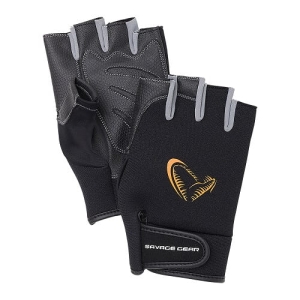 Savage Gear Angelhandschuhe Neoprene Half Finger BlackM