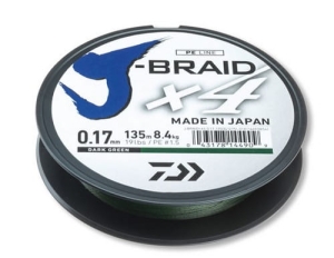 Daiwa J-Braid x4 0.21mm 135m Dark Green