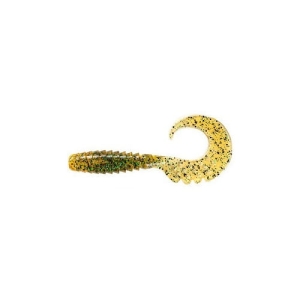 FishUP Fancy Grub 2" #036  Caramel/Green&Black
