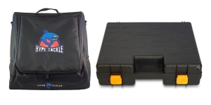 Taschen-Set Box für Hype Tackle Fishfinder - Schwarz Big + Box Large PS mit 2 AKUs und Sicherung
