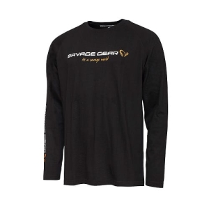 Savage Gear Signature Logo Long Sleeve BlackCav XL