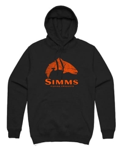 Simms Wood Trout Fill Hoody Schwarz M