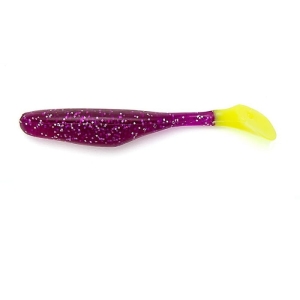 Bass Assassin 4" Walleye Purple Canary 10pcs