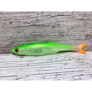 Gummifisch SEWRO Ukelei 12,5cm Fluo Natürlicher Schwanz
