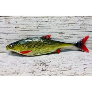 Gummifisch SEWRO Rotfeder 19,5cm Natürlicher Schwanz