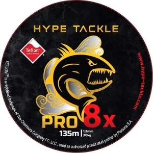Hype Tackle Pro 8X Fluo Gelb 0.12mm 6.3kg 135m