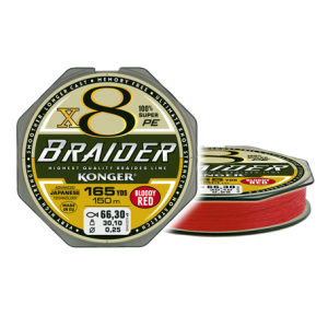 BRAIDER X8 0.16mm 150m 18.8kg BLOODY RED Angelschnur