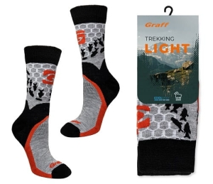 Graff Merinowolle Trekking Socken Light39-42
