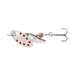 SG Sticklebait Spinner #4 9.1G S Dirty Silber Rot