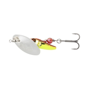 SG Sticklebait Spinner #3 7.3G S Silber Rot Gelb