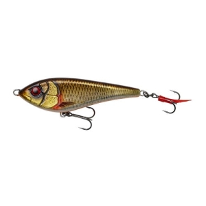 DEVIATOR SWIM 14CM 70G LANGSAM SINKENDES DRECKIGES ROTAUGE
