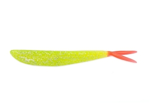 Lunker City 4" Fin-S Fish Chartreuse Flake FT 8St.