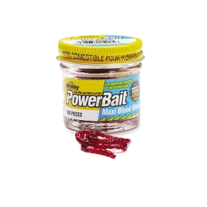 Gummi Berkley Powerbait Maxi Blood Worm 100St