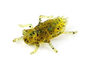 FishUP Libelle 2cm #036 Karamellgrün Schwarz 12St
