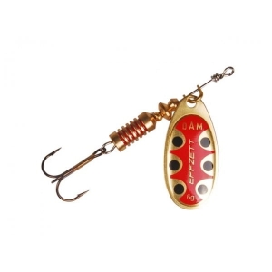 DAM Effzett Standard Spinner Copper Black Dot 4g Spinnerköder