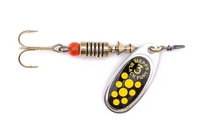 Mepps BLACK FURY Silber/gelb_yellow 2/4,5g