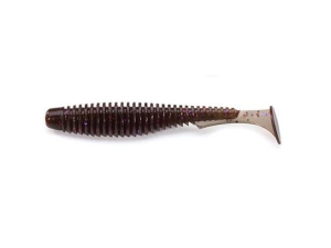 FishUP U-Shad 5cm #050 Green Pumpkin Brown Red Purple 10pcs