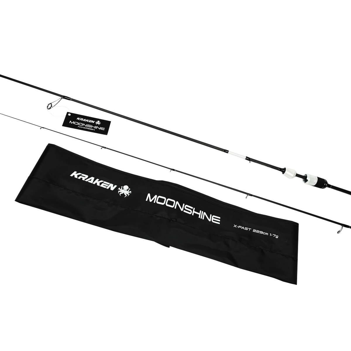 Kraken Moonshine Rute 2,29 m 1–7 g 2-teilig Spin Solid Tip