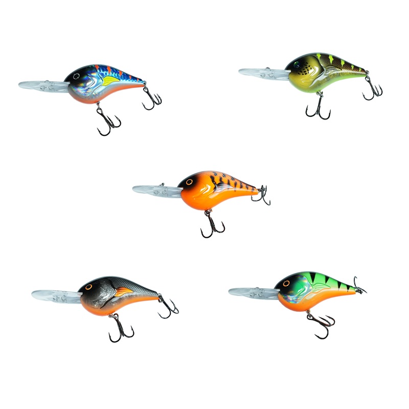 Wobbler-Set Kraken Deep Seeker 7,5 cm – 24 g – Tauchtiefe bis 7 m – 5 Stück